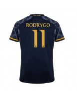 Real Madrid Rodrygo Goes #11 Venkovní Dres 2023-24 Krátký Rukáv